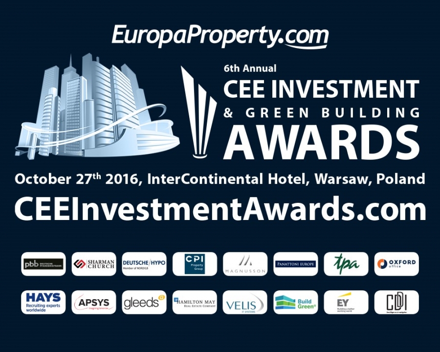 EuropaProperty ogłasza listę nominowanych do 6. CEE Investment &amp; Green Building Awards